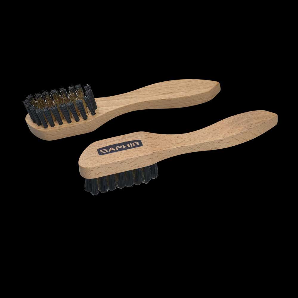 BROSSE METAL DAIM CUIRS VELOUTES AVEL SAPHIR 